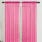 Unbranded 2-Panel: 90" Neon Colored Celine Rod Pocket Sheer Voile Window Curtain Panel